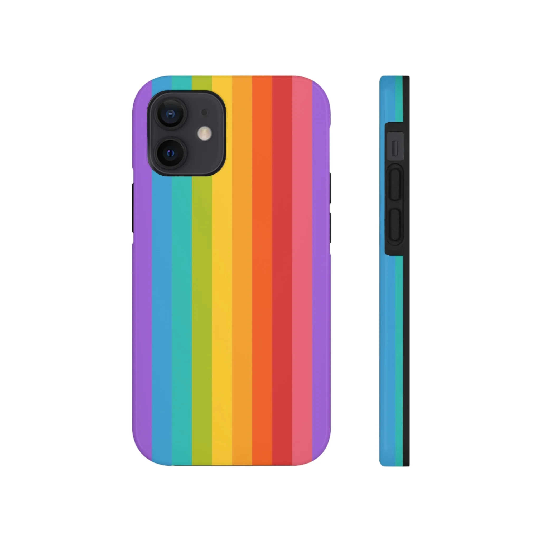 Rainbow iPhone 14 13 Pro Max Tough Case Mate, Colorful Cute Pride Aesthetic Iphone 12 11 Mini Se  X Xr Xs 8 Plus 7 6 Phone Cover Gift