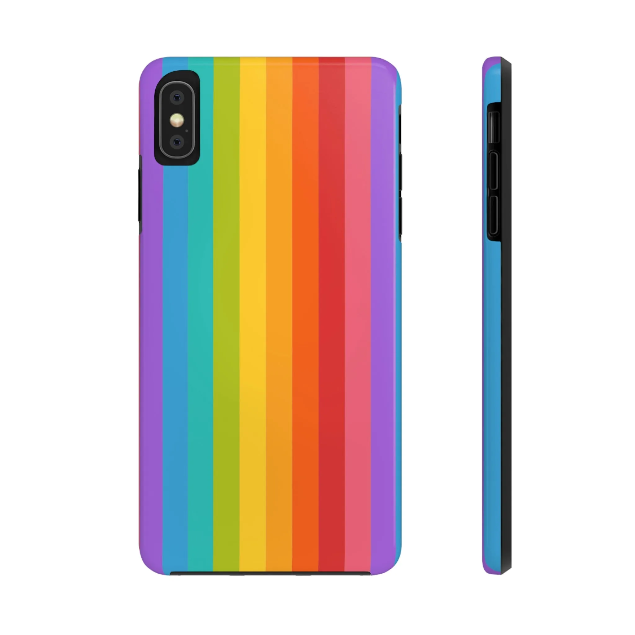 Rainbow iPhone 14 13 Pro Max Tough Case Mate, Colorful Cute Pride Aesthetic Iphone 12 11 Mini Se  X Xr Xs 8 Plus 7 6 Phone Cover Gift