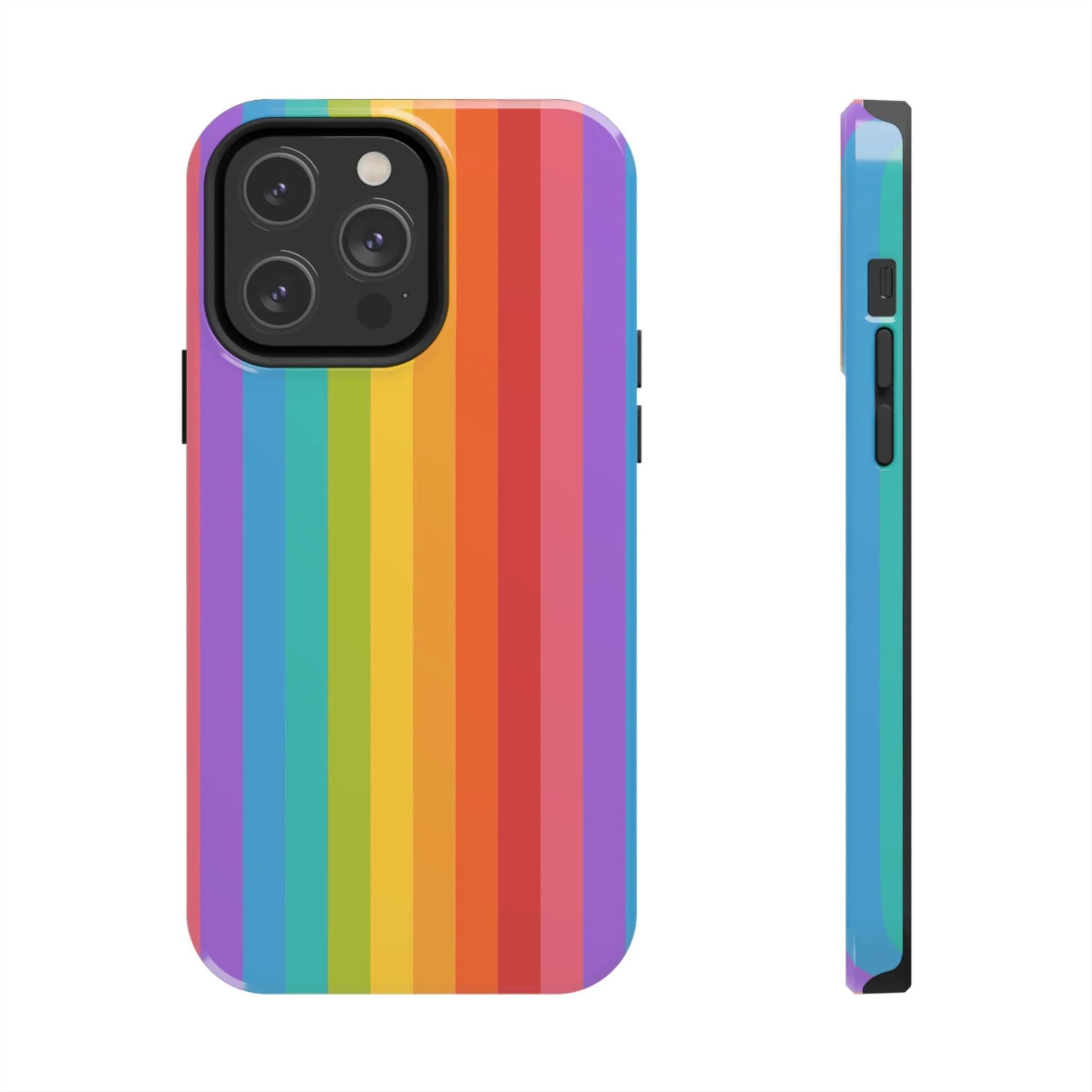 Rainbow iPhone 14 13 Pro Max Tough Case Mate, Colorful Cute Pride Aesthetic Iphone 12 11 Mini Se  X Xr Xs 8 Plus 7 6 Phone Cover Gift