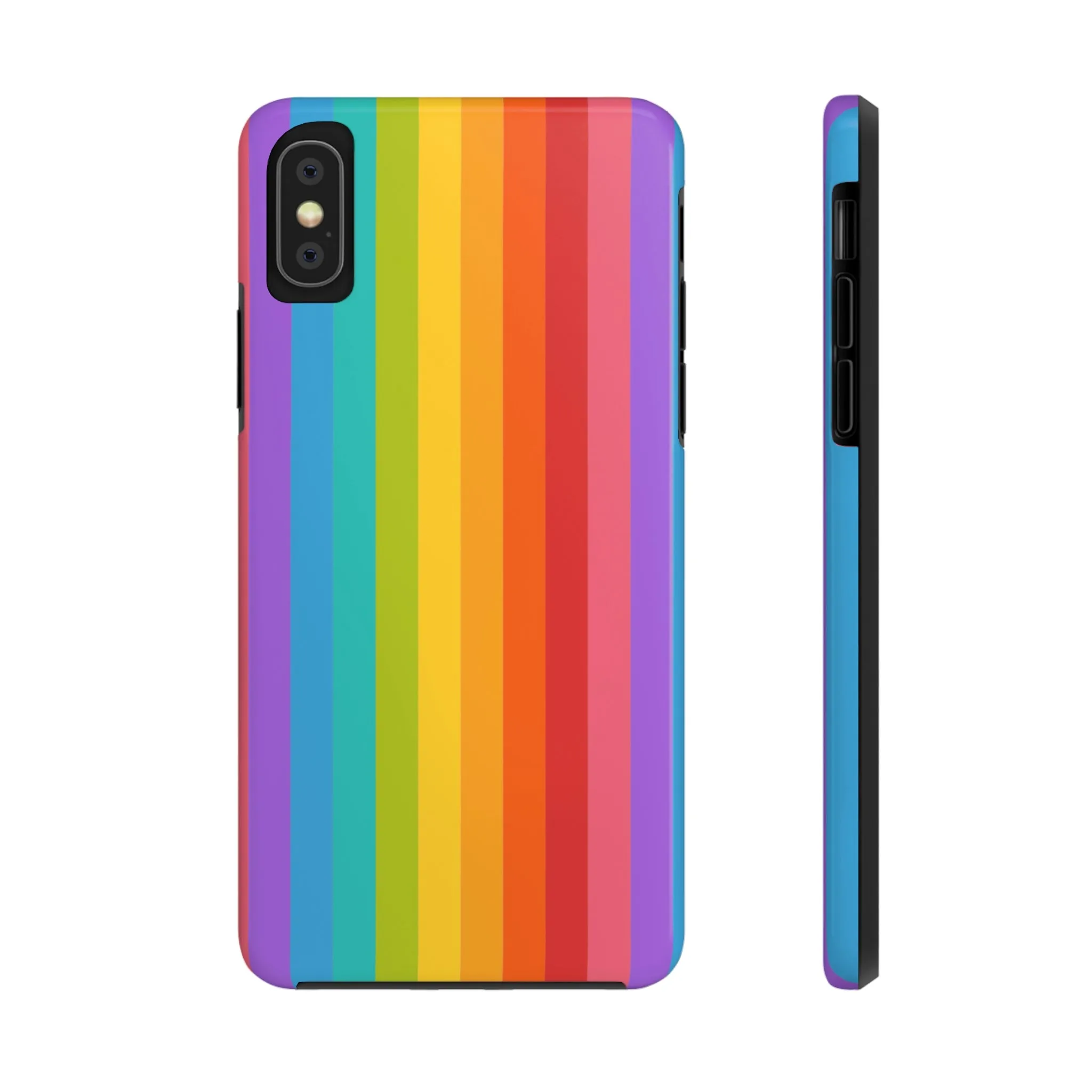 Rainbow iPhone 14 13 Pro Max Tough Case Mate, Colorful Cute Pride Aesthetic Iphone 12 11 Mini Se  X Xr Xs 8 Plus 7 6 Phone Cover Gift