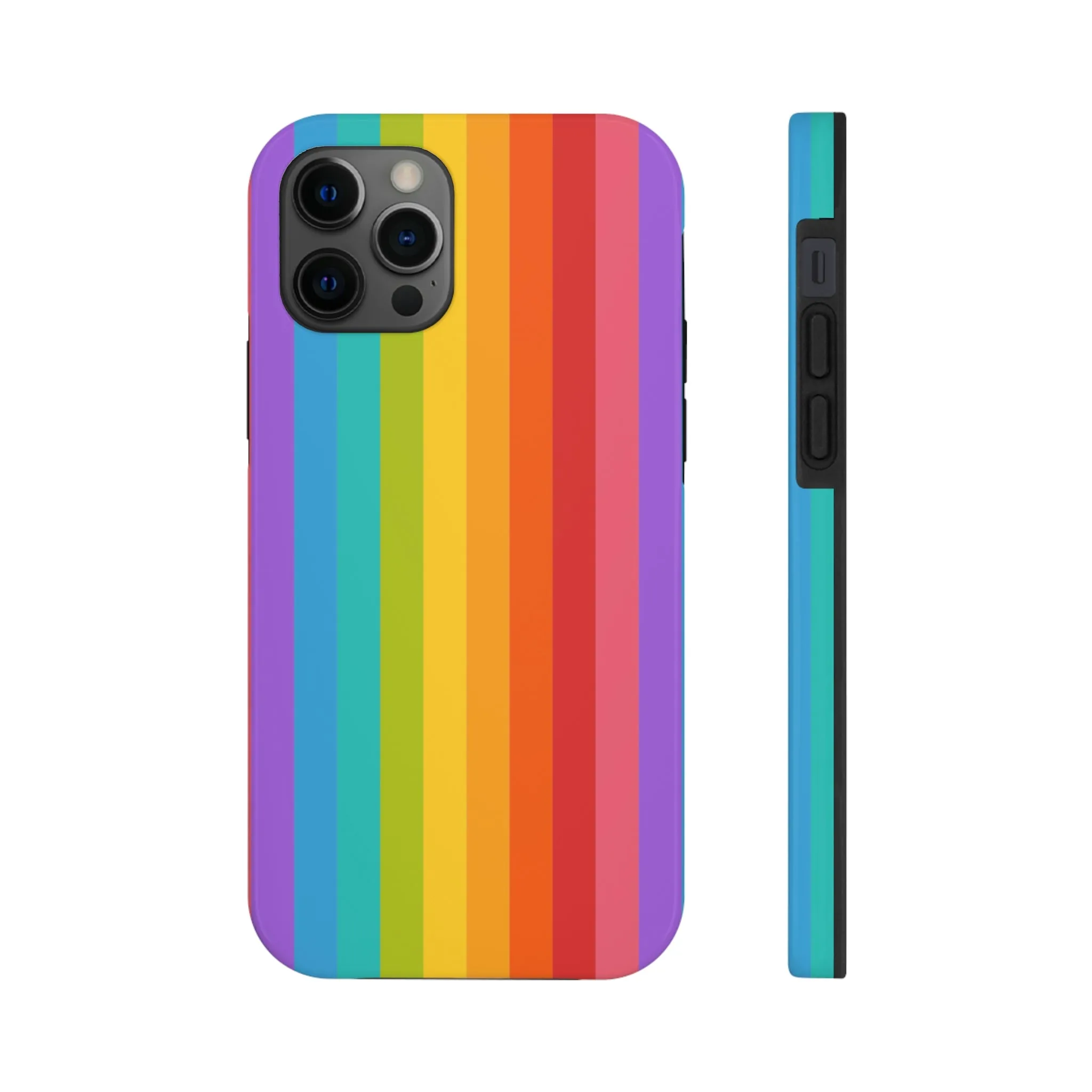 Rainbow iPhone 14 13 Pro Max Tough Case Mate, Colorful Cute Pride Aesthetic Iphone 12 11 Mini Se  X Xr Xs 8 Plus 7 6 Phone Cover Gift