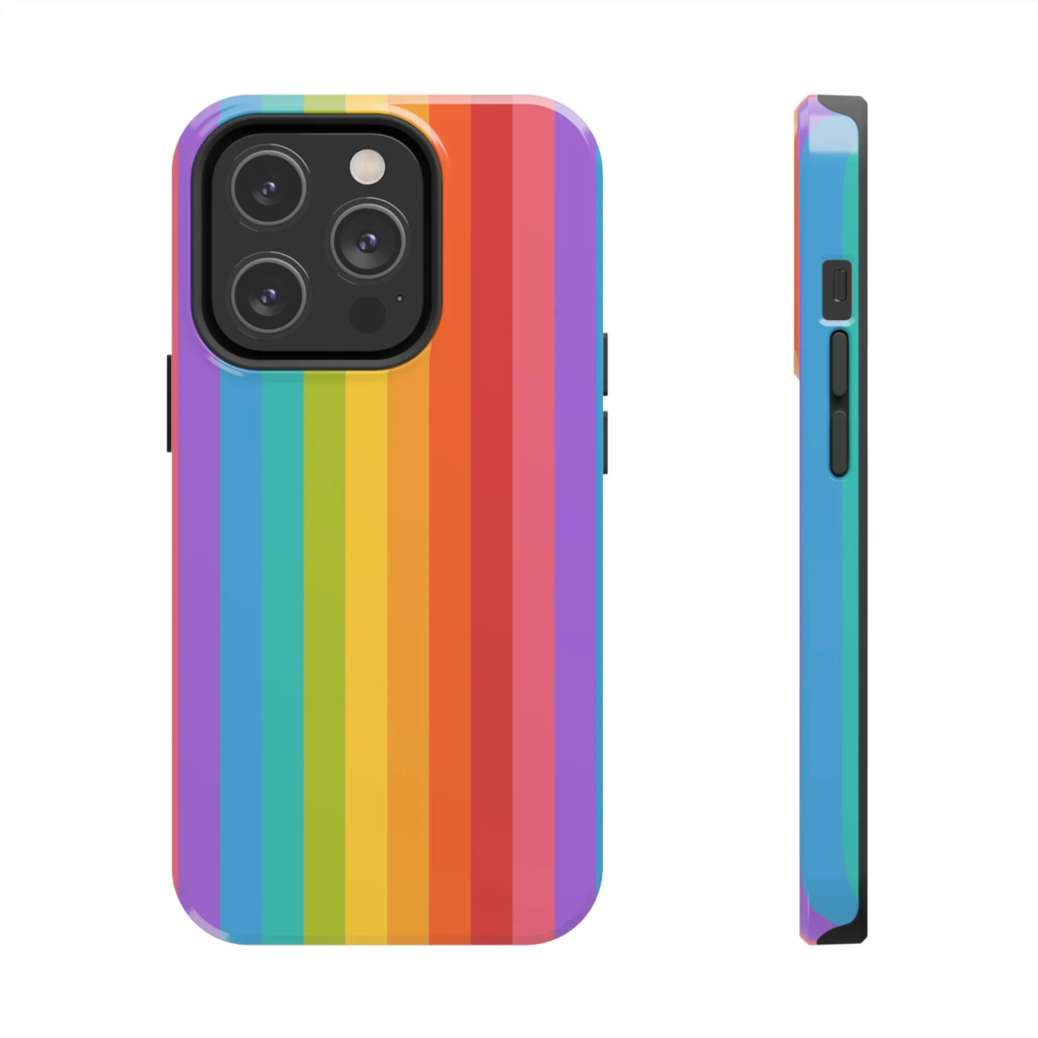 Rainbow iPhone 14 13 Pro Max Tough Case Mate, Colorful Cute Pride Aesthetic Iphone 12 11 Mini Se  X Xr Xs 8 Plus 7 6 Phone Cover Gift