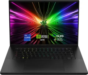 Razer Blade 16 (2024) Gaming Laptop - 16" OLED QHD  240Hz, Intel i9-14900HX, NVIDIA RTX 4070, 16GB DDR5, 1TB SSD - Black (UK Layout)