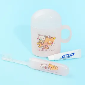 Rilakkuma Full of Strawberry Day Toothbrush Set