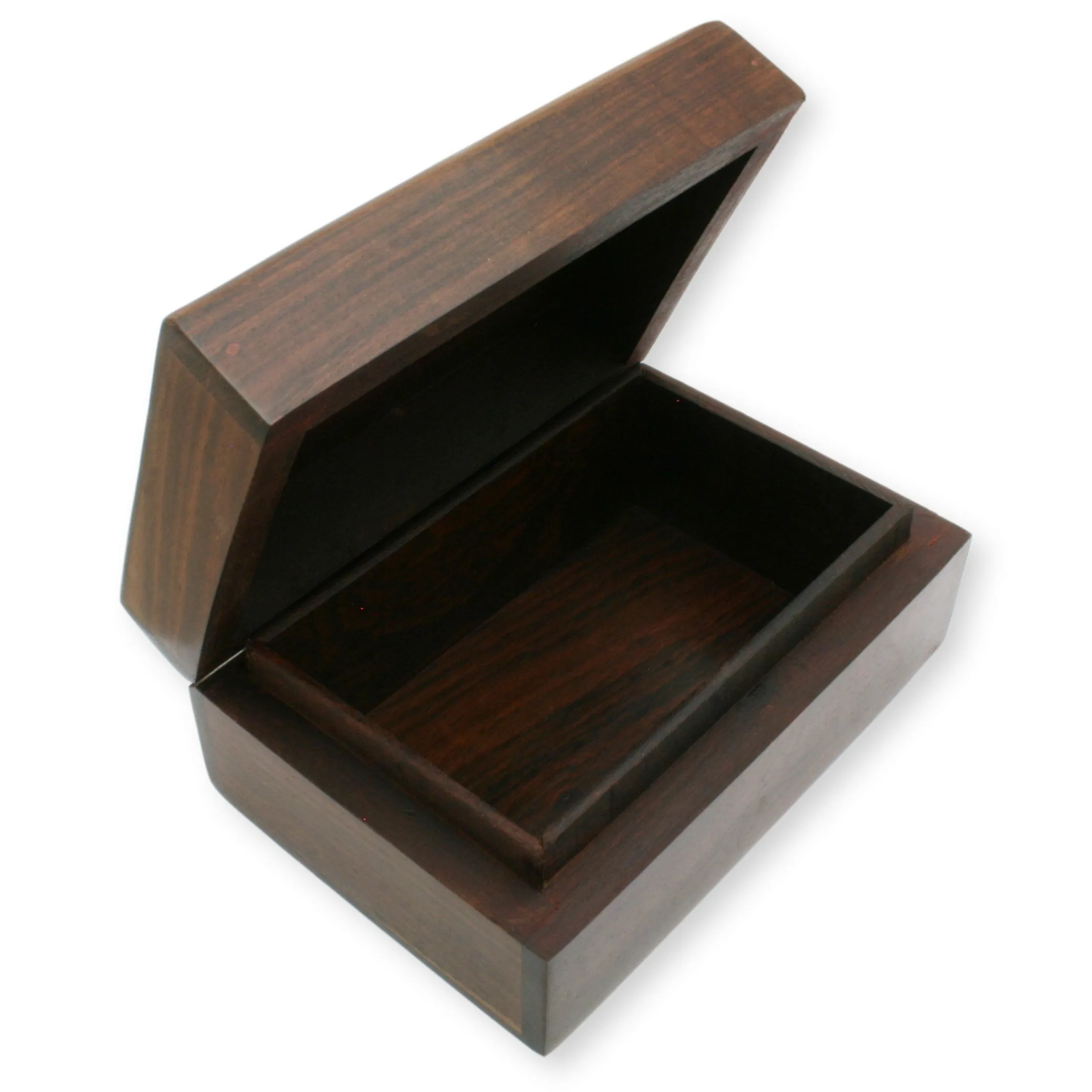 Rosewood Jewellery Storage Box With Country Motifs