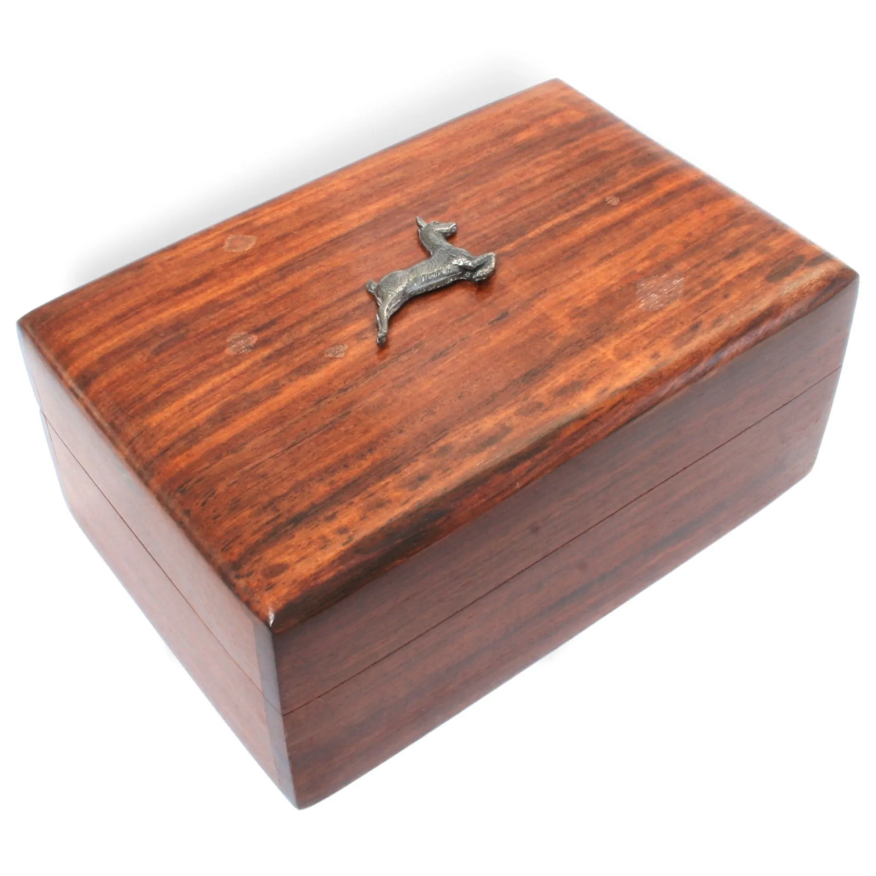 Rosewood Jewellery Storage Box With Country Motifs