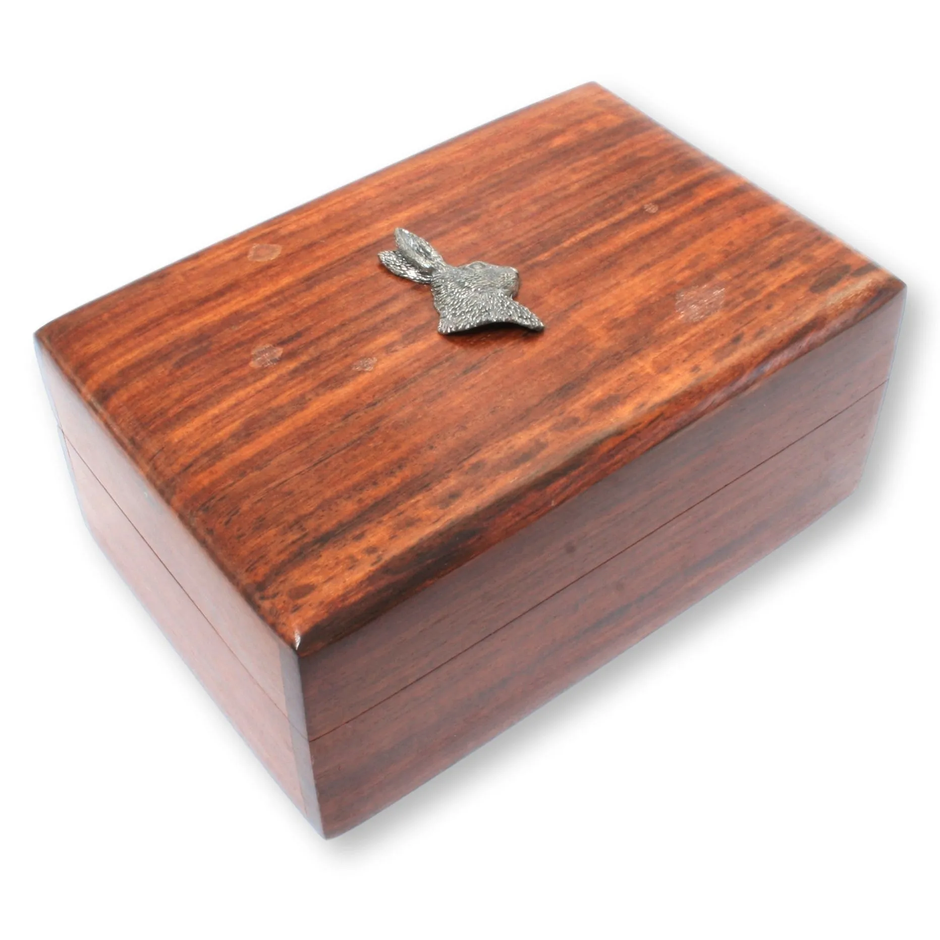 Rosewood Jewellery Storage Box With Country Motifs