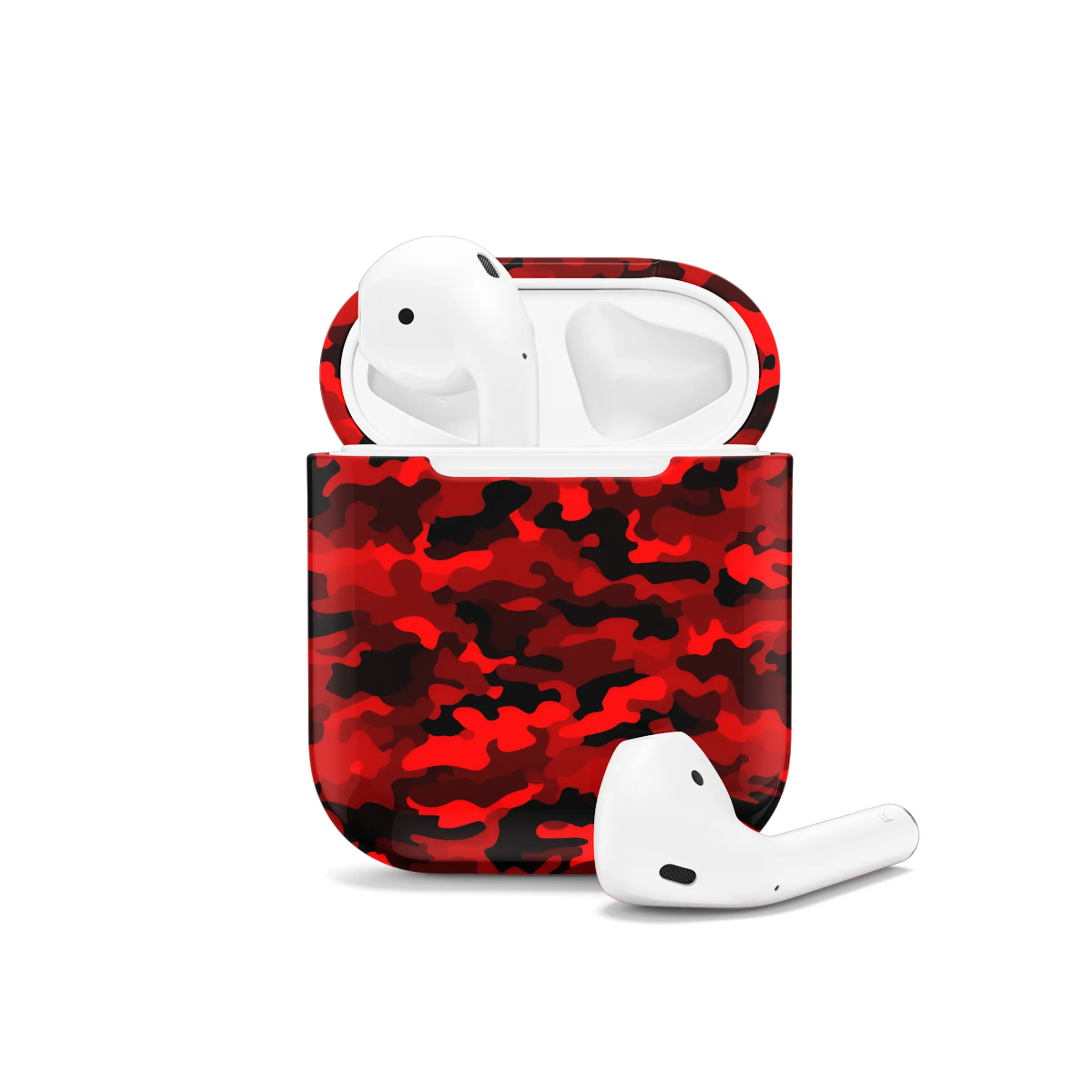 Ruby Red Camo Texture AirPods Case AirPods Pro AirPods Pro 2 AirPods 3 AirPods 2 Glossy 2191