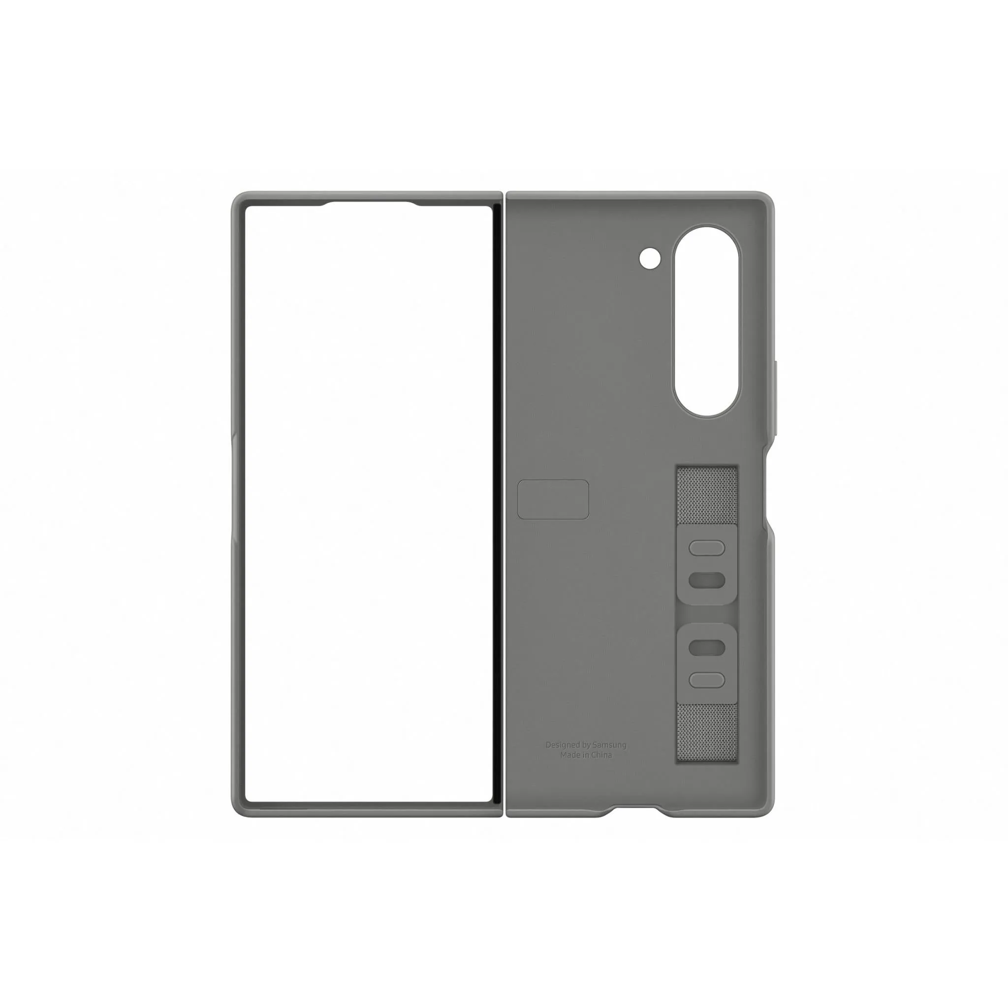 Samsung Silicone Stand Case with Grip for Galaxy Z Fold6 (Grey)