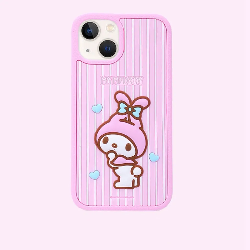 Sanrio Silicone Full Protect Phone Case | Hello Kitty My Melody Kuromi Cinnamoroll - iPhone Case 13 14 15 Pro Promax