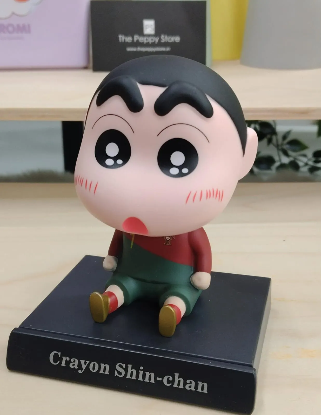 Shinchan Football Players Cosplay Version Bobblehead With Phonestand (Select From Drop Down)