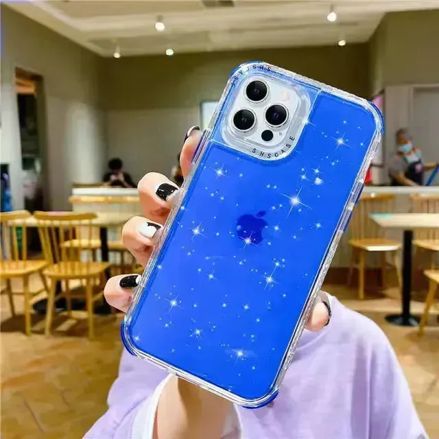 Shining Glitter Shockproof Case (For iPhones)