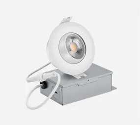 SLIM LED DOWNLIGHT 3, 8W 550LMN, GIMBLE, 5000K SATIN NICKEL, 360 DEGREE ROTATION