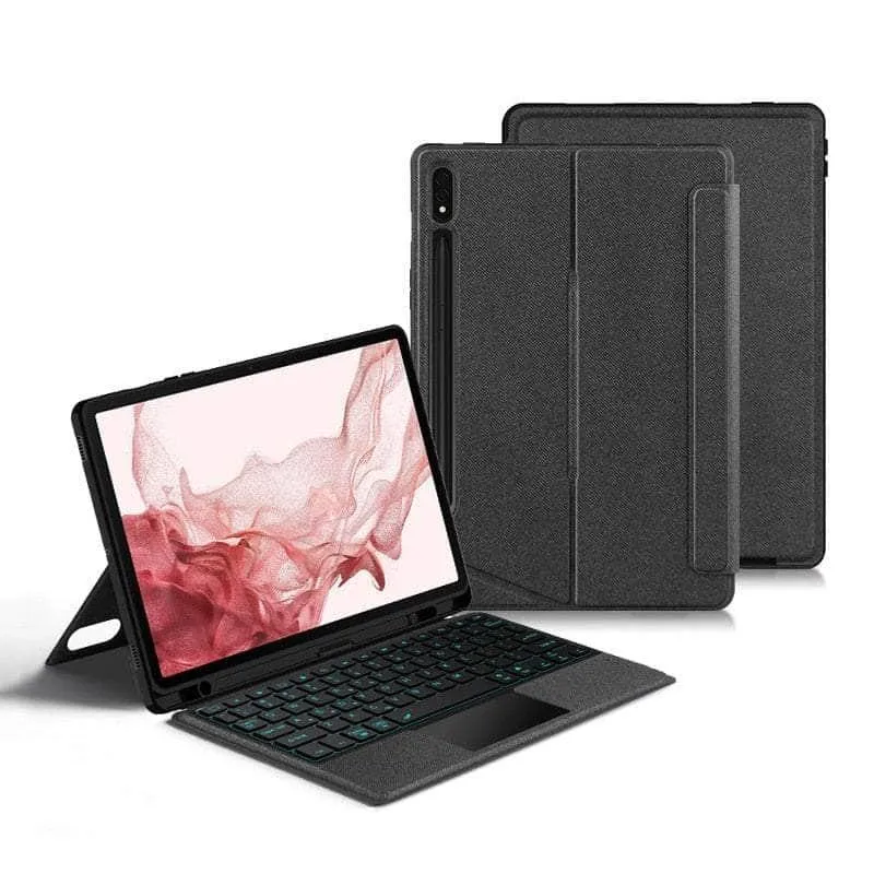 Smart Bluetooth Galaxy Tab S9 11 Backlit Keyboard Case