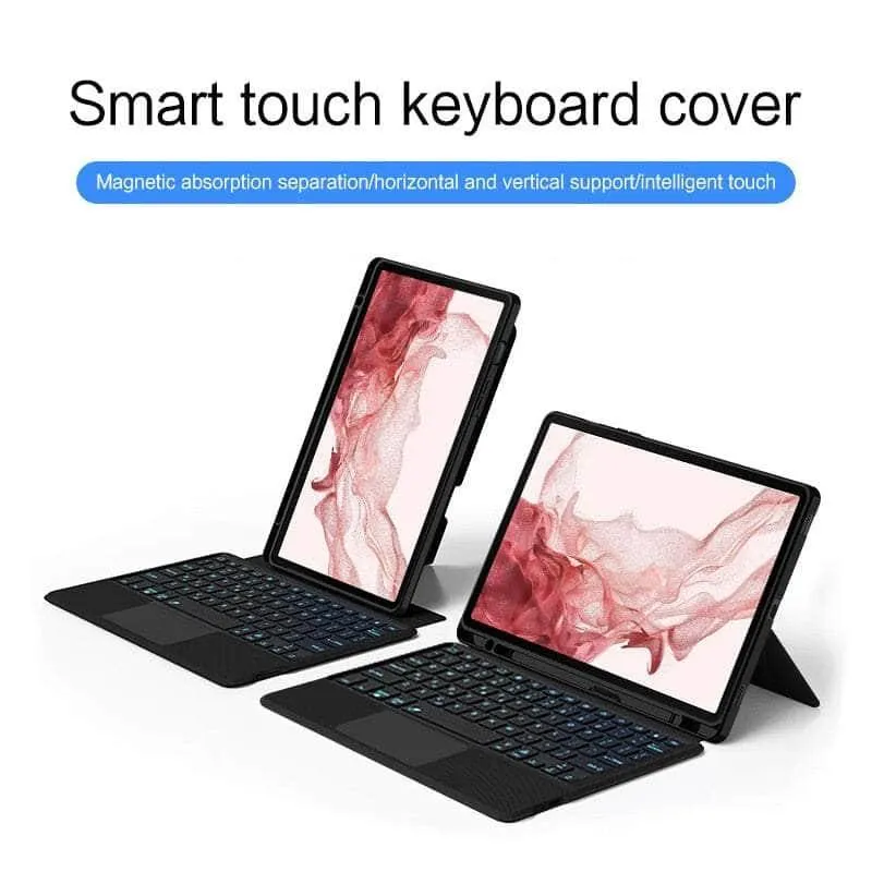 Smart Bluetooth Galaxy Tab S9 11 Backlit Keyboard Case