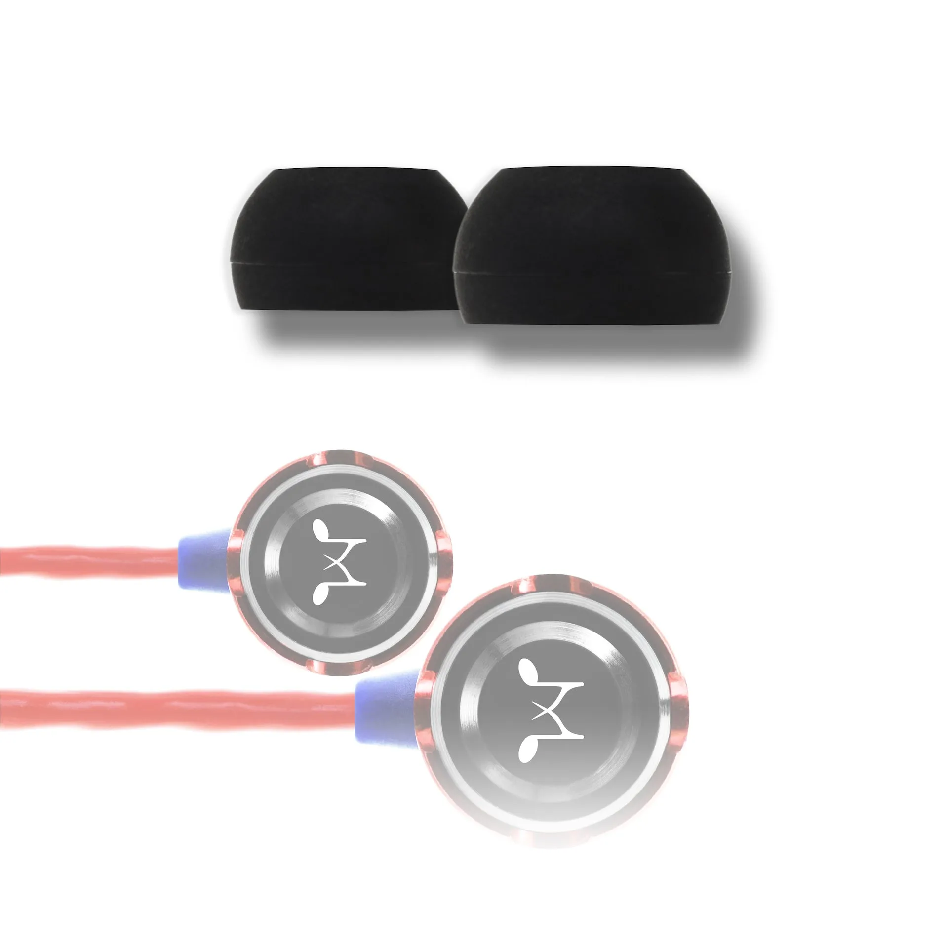 SoundMAGIC Replacement Black Bowl Silicone Eartips - Large - 3 Pairs