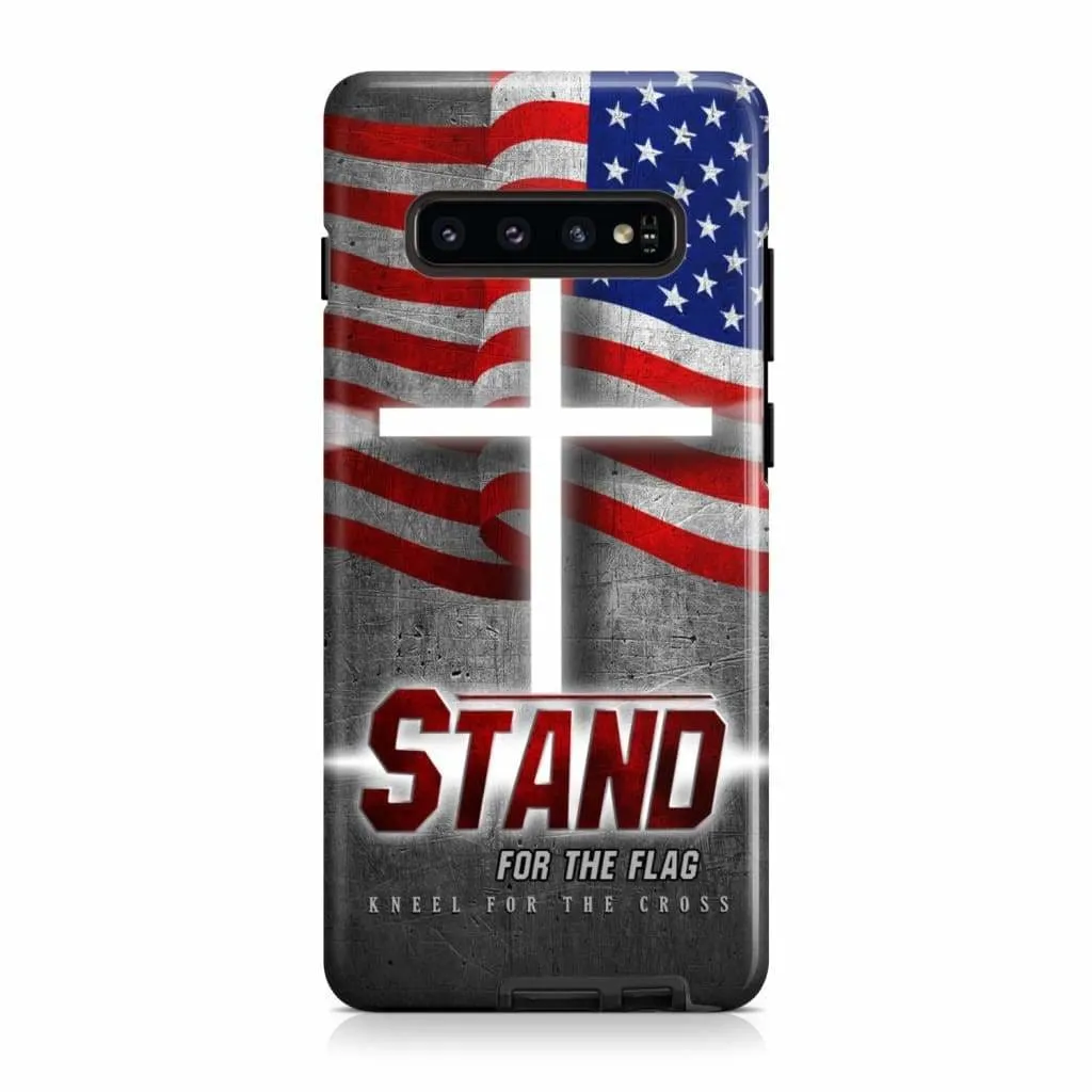 Stand For The Flag And Kneel For The Cross American Flag Phone Case - Scripture Phone Cases - Iphone Cases Christian