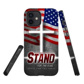 Stand For The Flag And Kneel For The Cross American Flag Phone Case - Scripture Phone Cases - Iphone Cases Christian