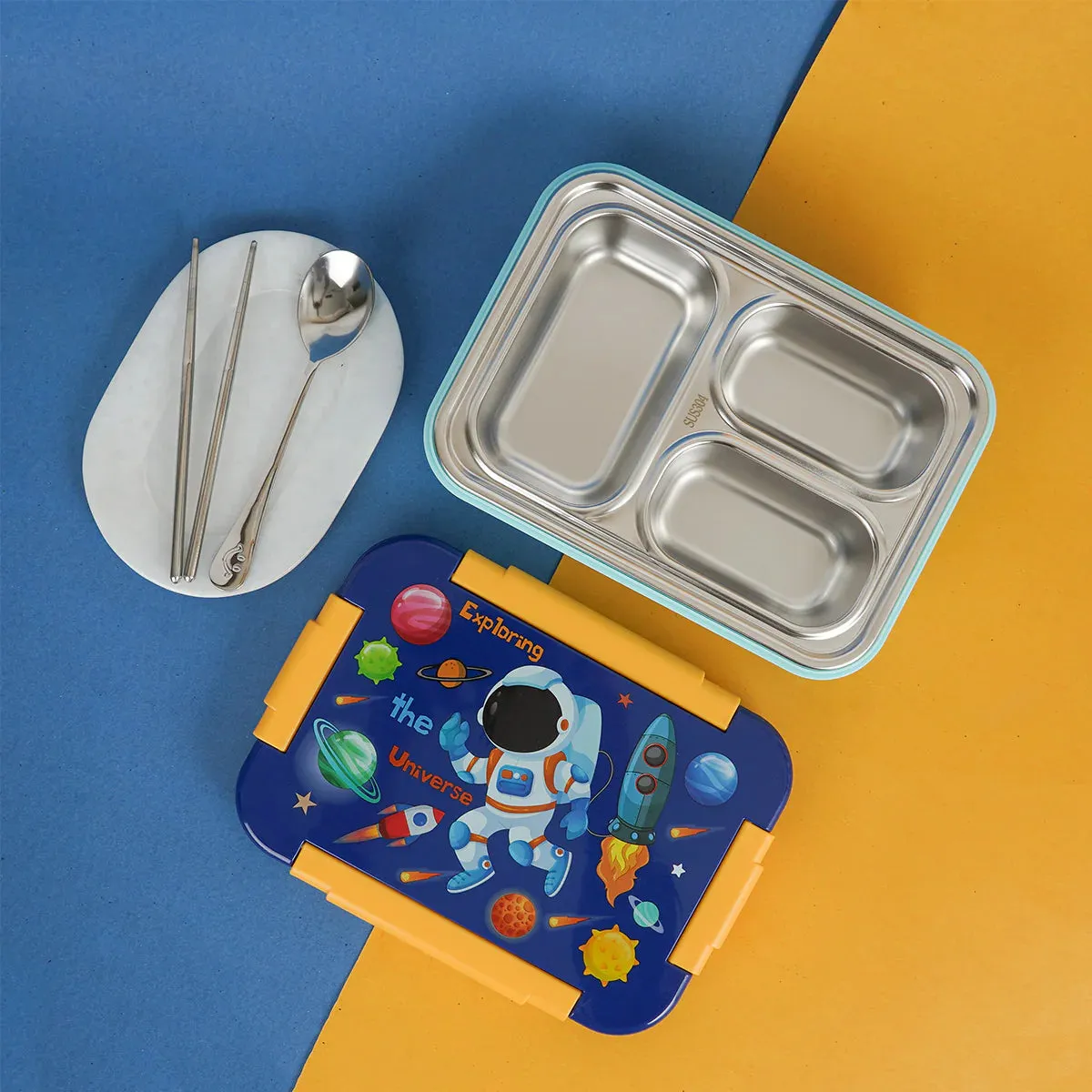 Starlight 100% Spill-Proof 3 Compartment Lunch Box