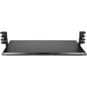 StarTech.com Under Desk Keyboard Tray Drawer, Clamp on Keyboard Holder, Height Adjustable, Ergonomic Sliding Keyboard Drawer