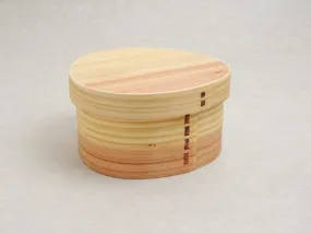 SUGI WOOD BENTO BOX / WOODEN LUNCH BOX (CIRCLE)