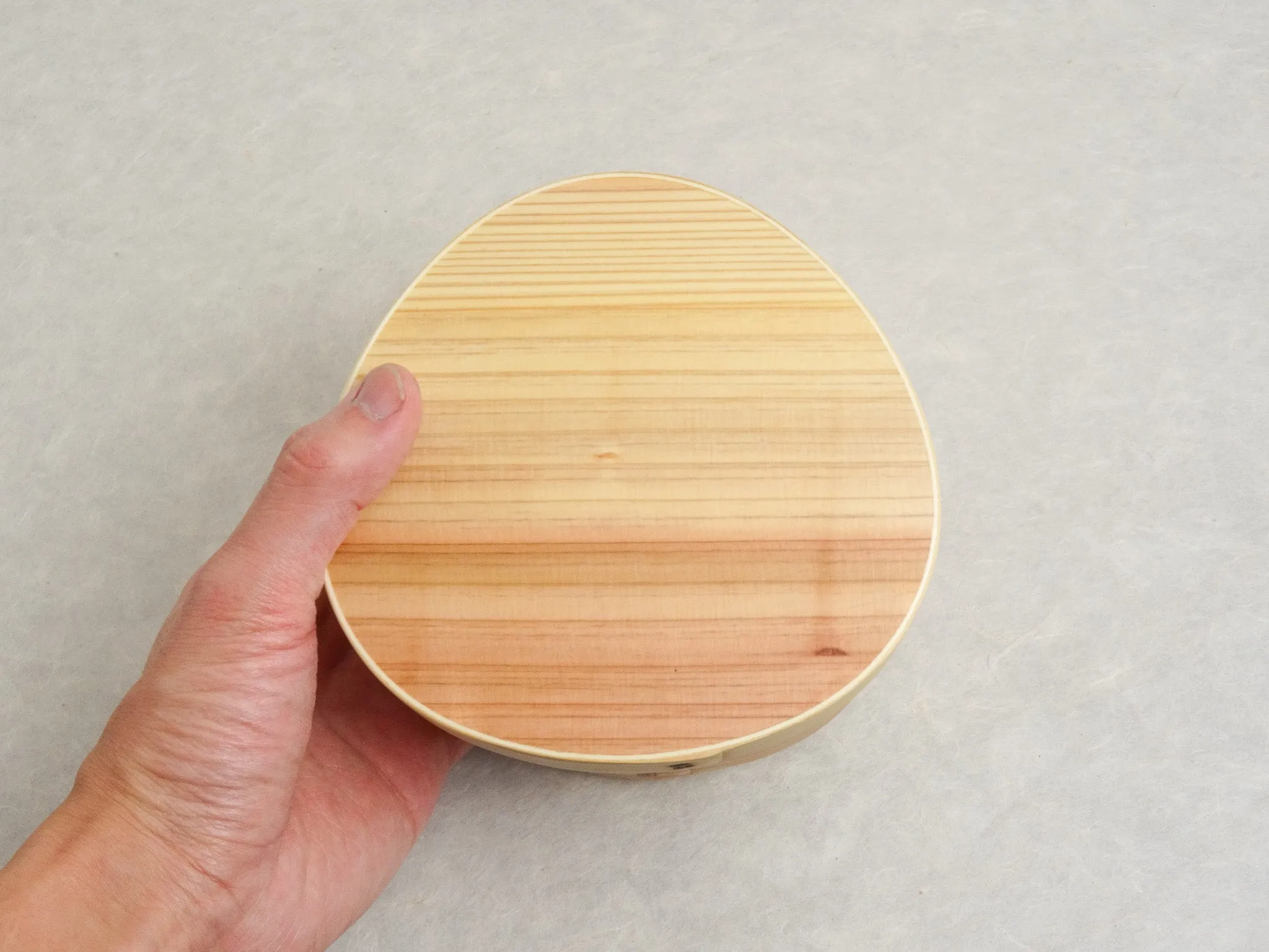 SUGI WOOD BENTO BOX / WOODEN LUNCH BOX (CIRCLE)