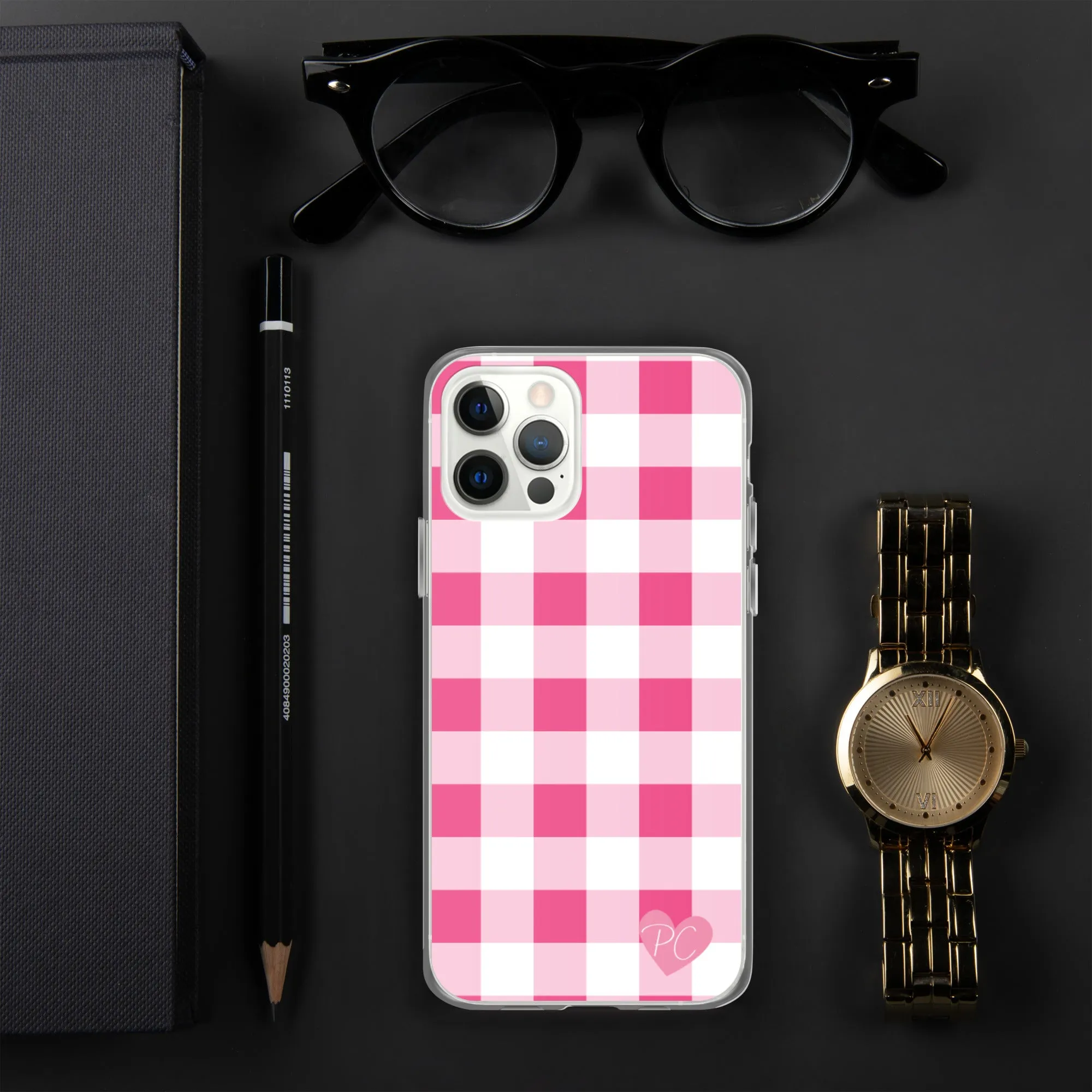 Sunday Afternoon Pink Gingham Print  iPhone Case | Pinup Couture