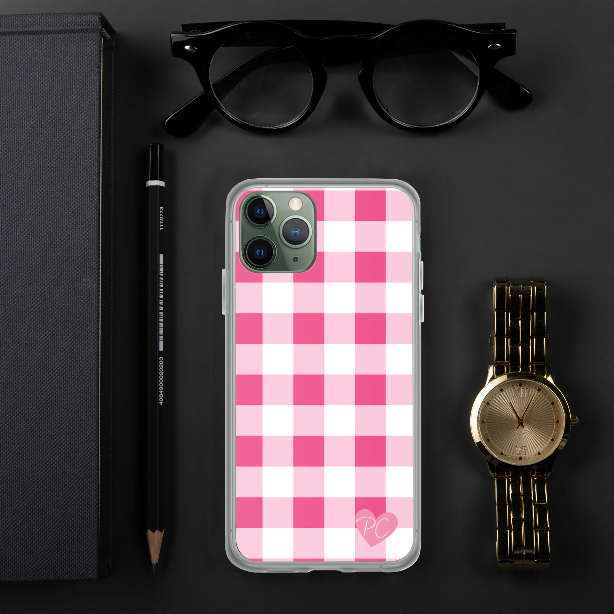 Sunday Afternoon Pink Gingham Print  iPhone Case | Pinup Couture