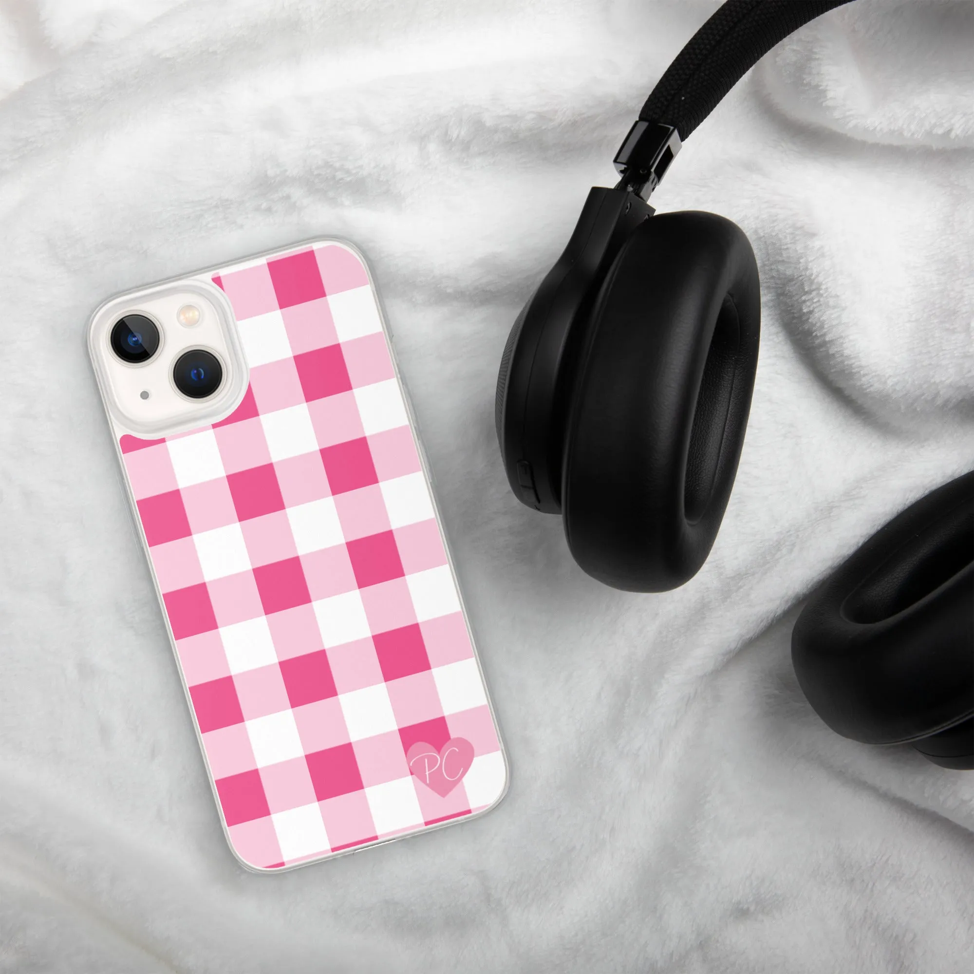 Sunday Afternoon Pink Gingham Print  iPhone Case | Pinup Couture