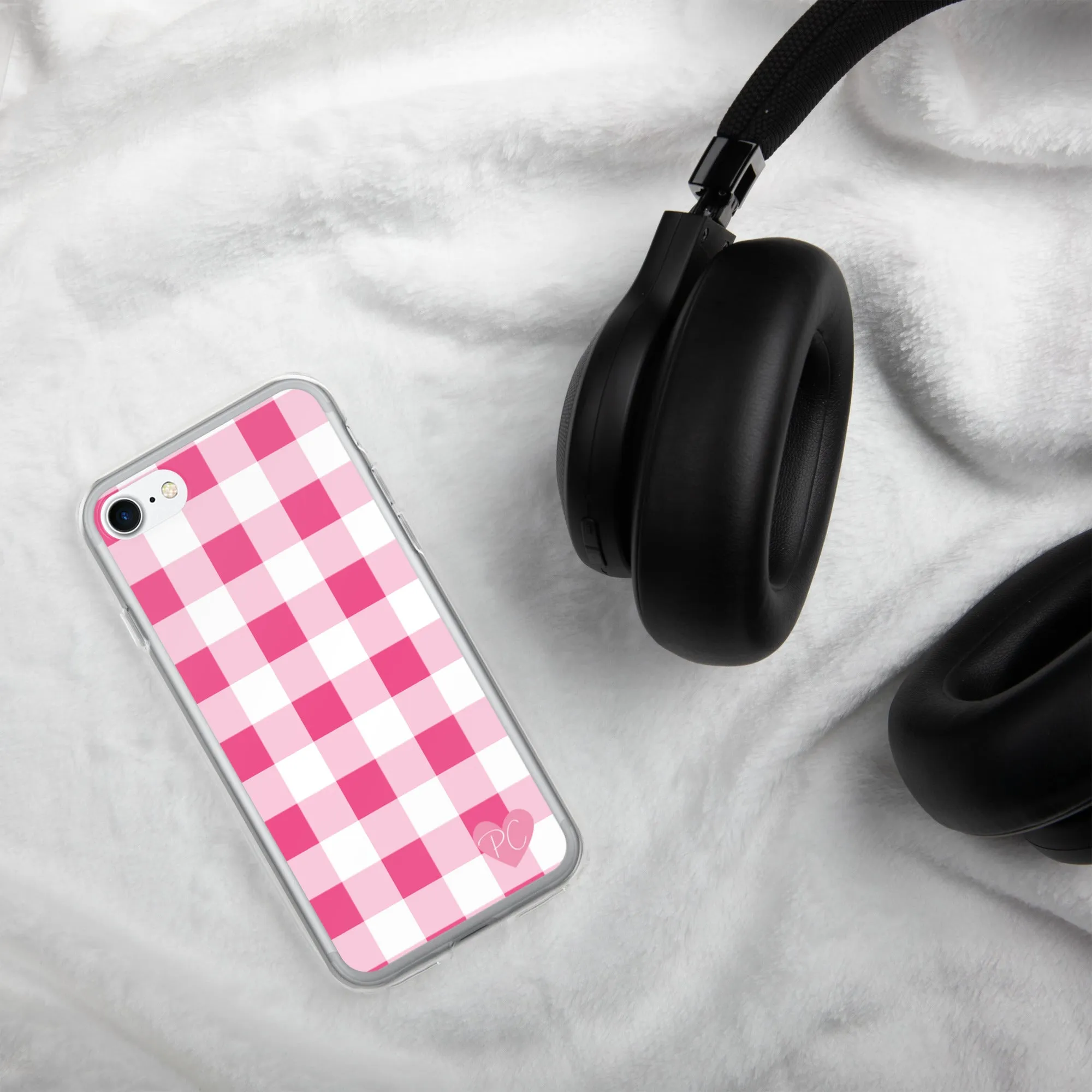 Sunday Afternoon Pink Gingham Print  iPhone Case | Pinup Couture