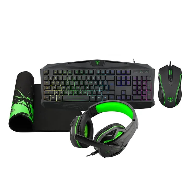 T-Dagger Legion 4In1 Gaming Combo - Black/Green