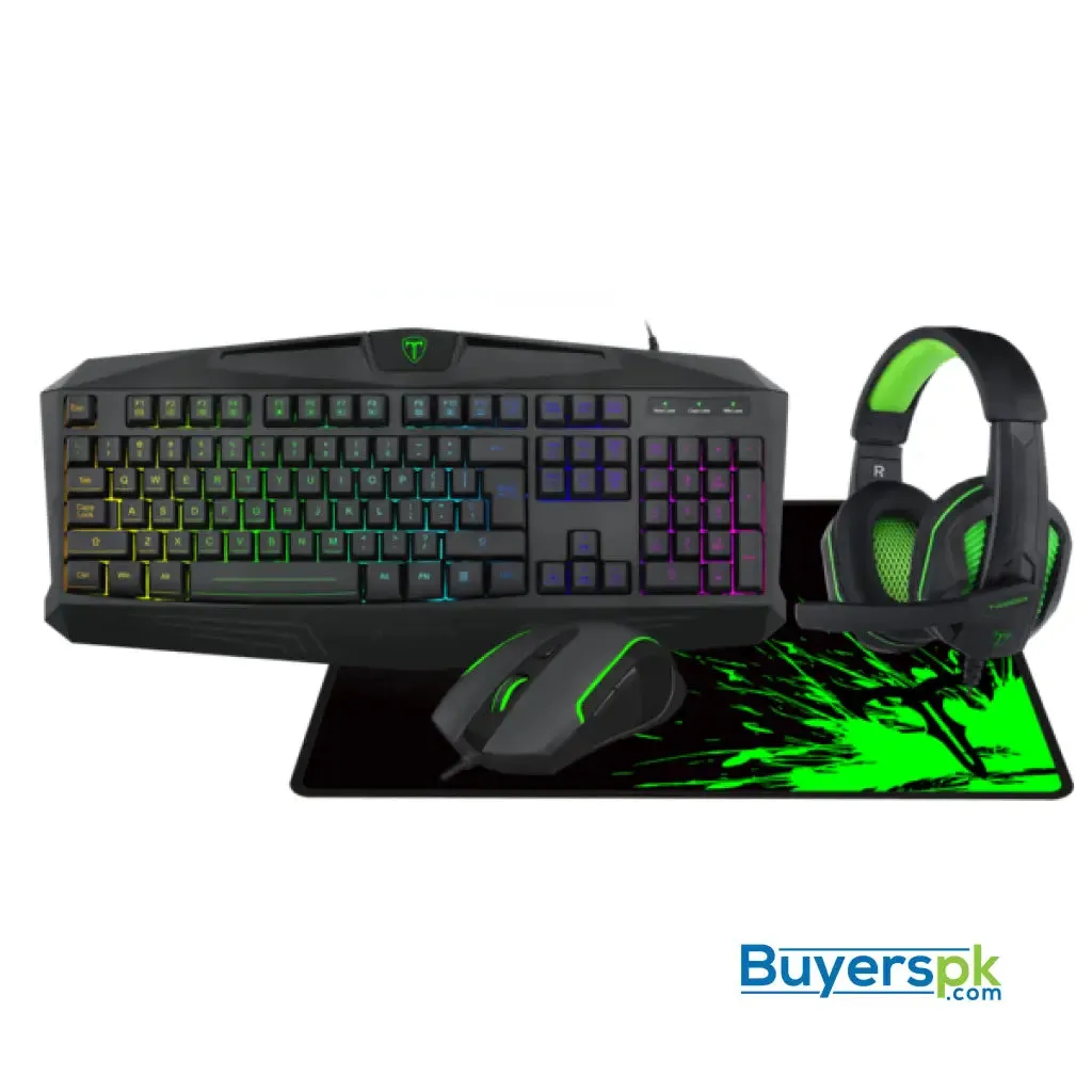 T-dagger T-tgs003 Mouse/ Keyboard/mousepad/headset 4 in 1 Gaming Combo Set