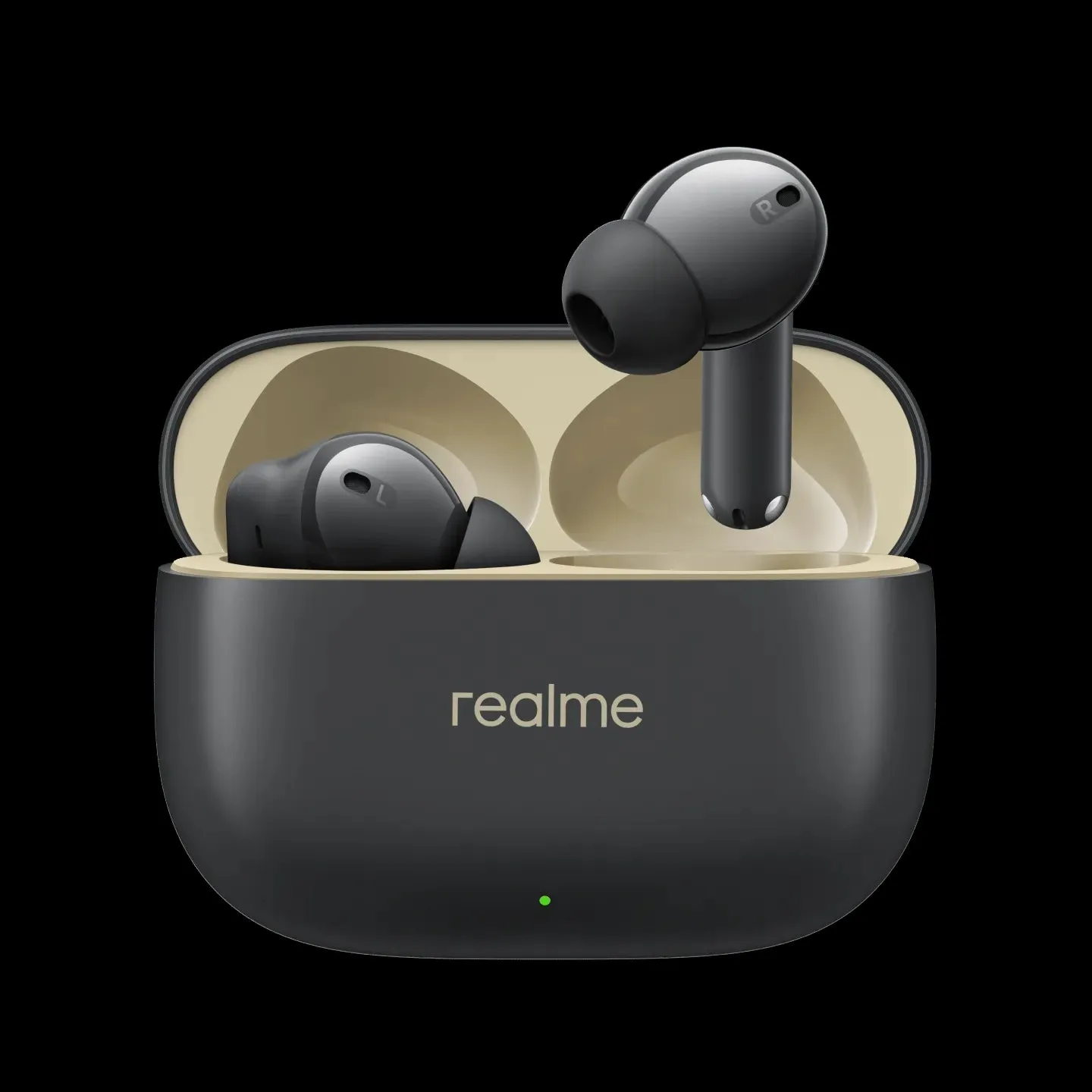 T300-Bk/Realme Buds-Wireless In-Ear Earbuds With 30Db Anc Stylish Black