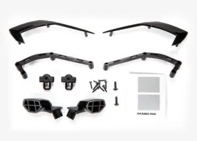 Traxxas 9317 Mirrors, side (left & right)/ mounts (left & right)/ trim, side (left & right)/ trim mounts (left & right)/ 2.6x8mm BCS (2)/ 1.6x7mm BCS (8) TRA9317