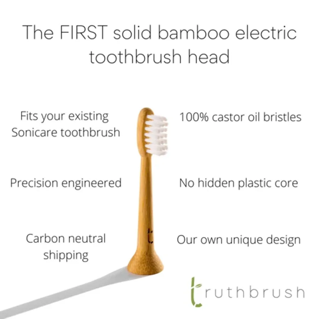 Truthbrush Bamboo Electric Set of 2 Toothbrush