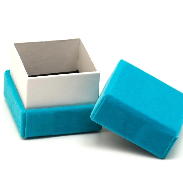 Turquoise Velvet mini Jewelry Box for SET BOX1019