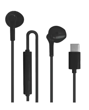 Type-C Wired Earbuds with Mic and Volume Control