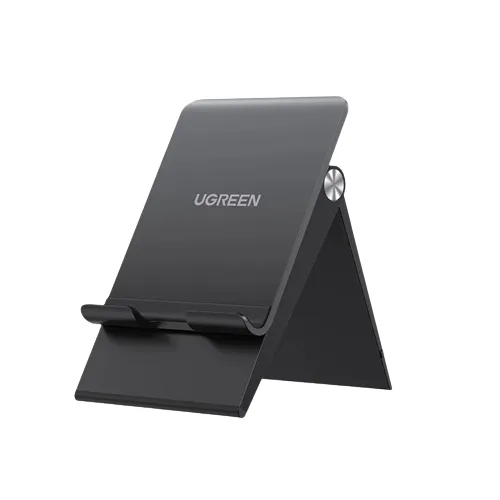 UGREEN Foldable Portable Desktop Stand for Phone and Tablets with Adjustable Height Up to 125mm (Compatible with 4.7" to 7.9" Devices) (Black, White)