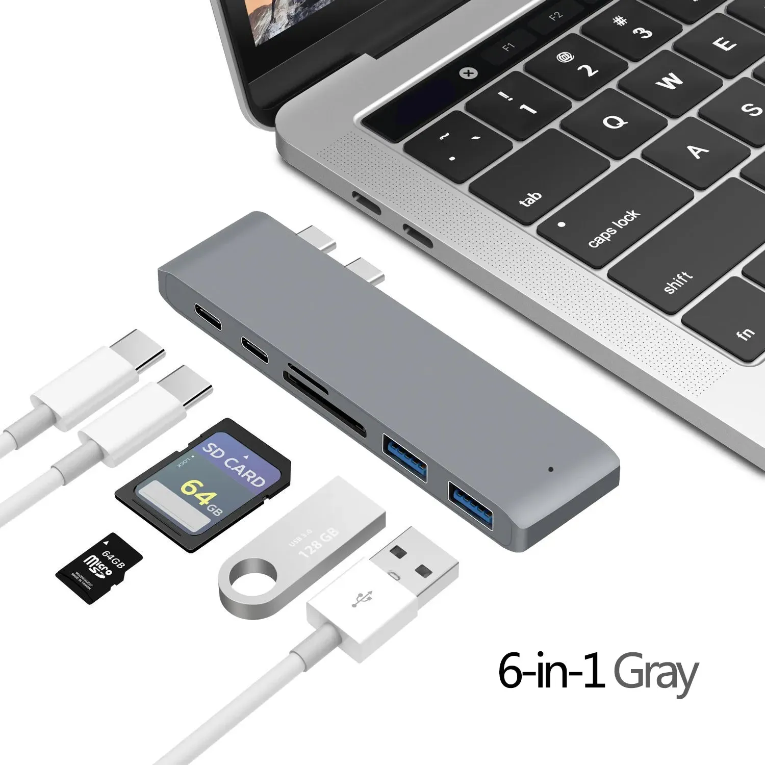 USB 3.1 Type-C Hub to HDMI Adapter 4K Thunderbolt 3 USB C Hub 3.0