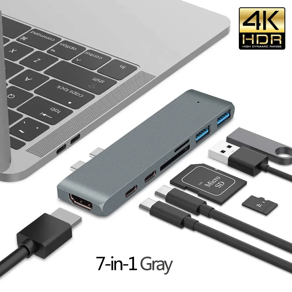 USB 3.1 Type-C Hub to HDMI Adapter 4K Thunderbolt 3 USB C Hub 3.0