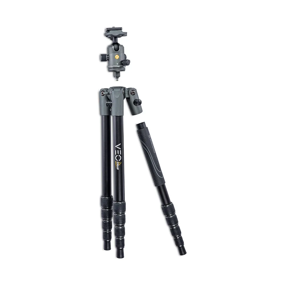 VEO 2S 235AB Aluminum Travel Tripod/Monopod with Ball Head - Rated at 13.2lbs/6kg