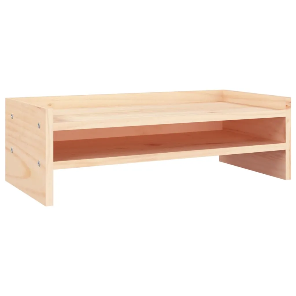 vidaXL Monitor Stand 50x24x16 cm Solid Wood Pine