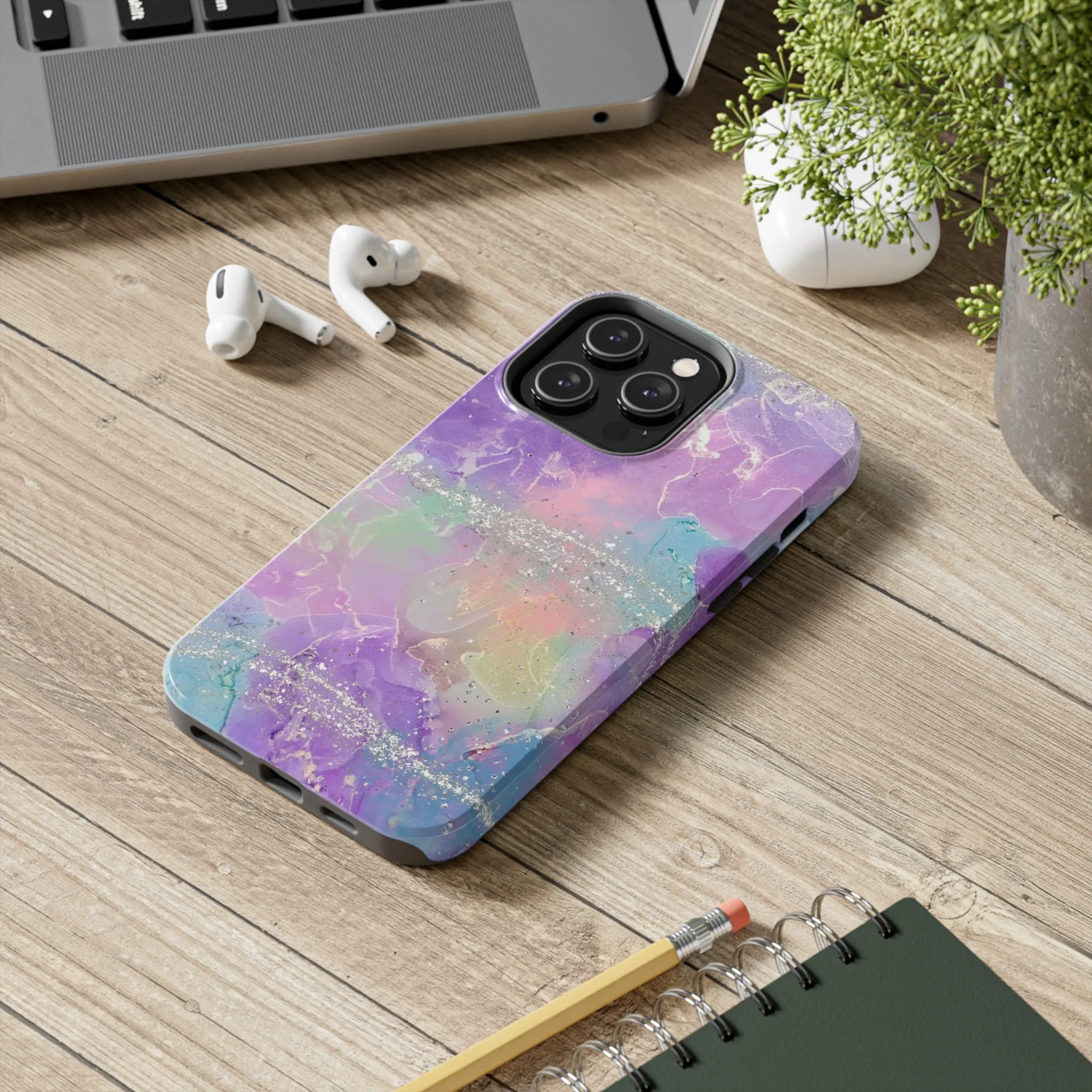 Watercolor print design Tough Phone Case compatible with a large variety of iphone models