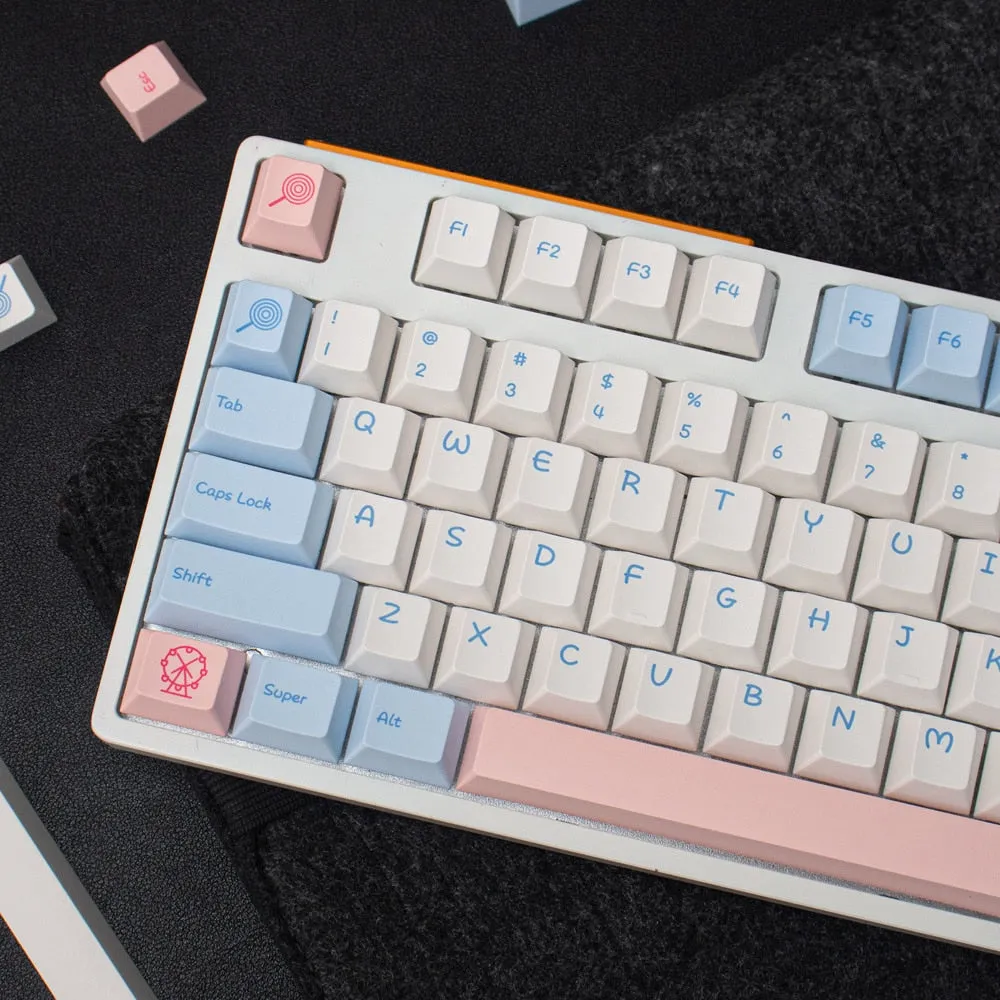 White keycaps set