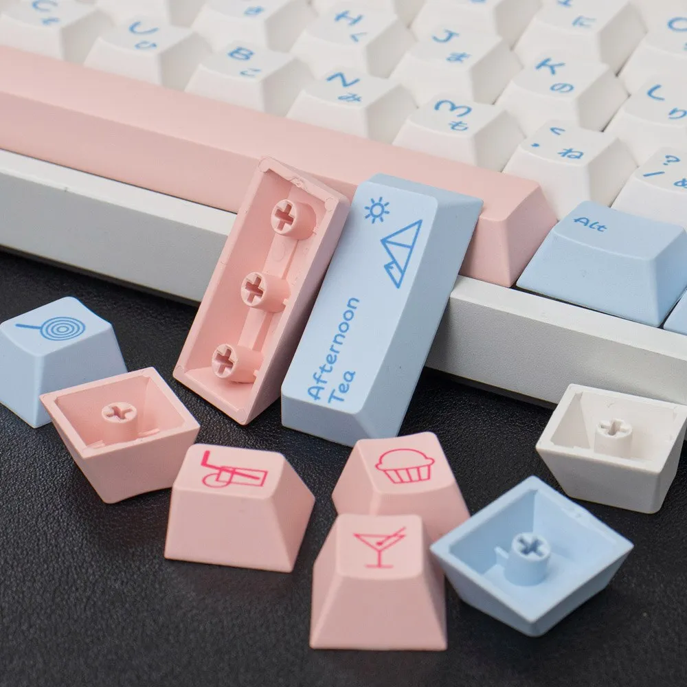 White keycaps set