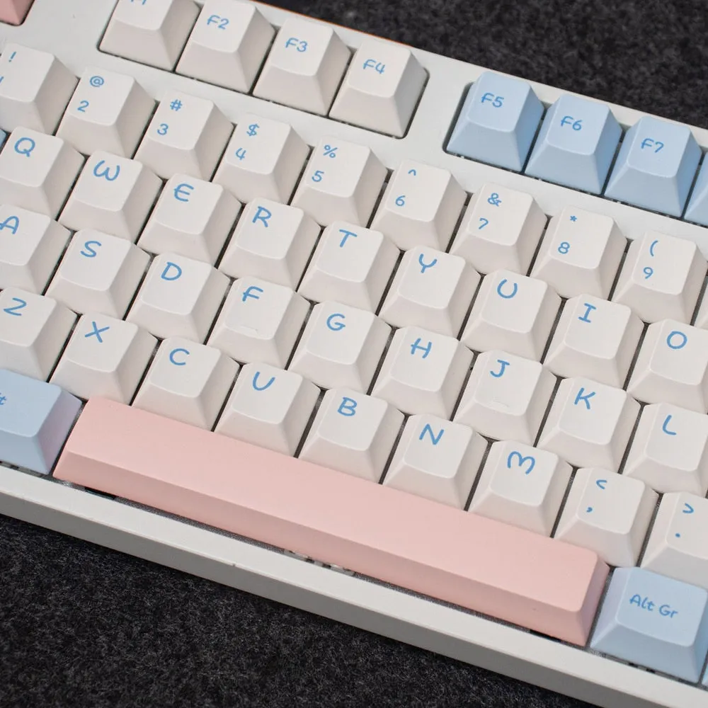 White keycaps set