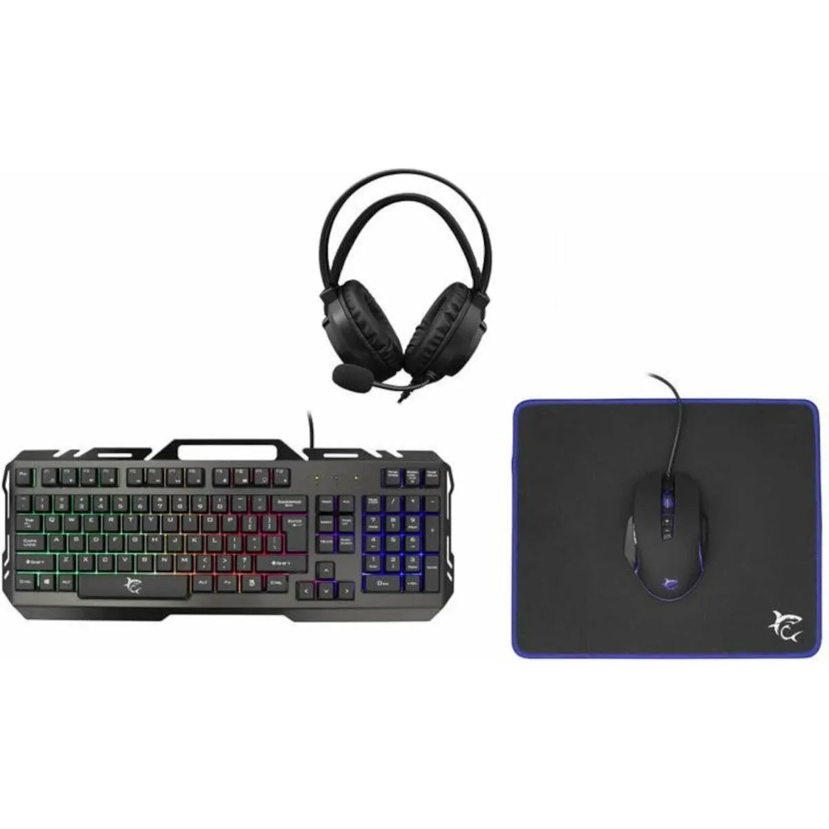 White Shark GC-4103 Cheyenne 4 in 1 Gaming Combo Set - Black | CHEYENNE