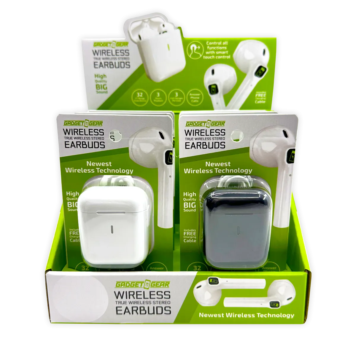 Wireless Earbuds with Case - 6 Pieces Per Retail Ready Display 25046