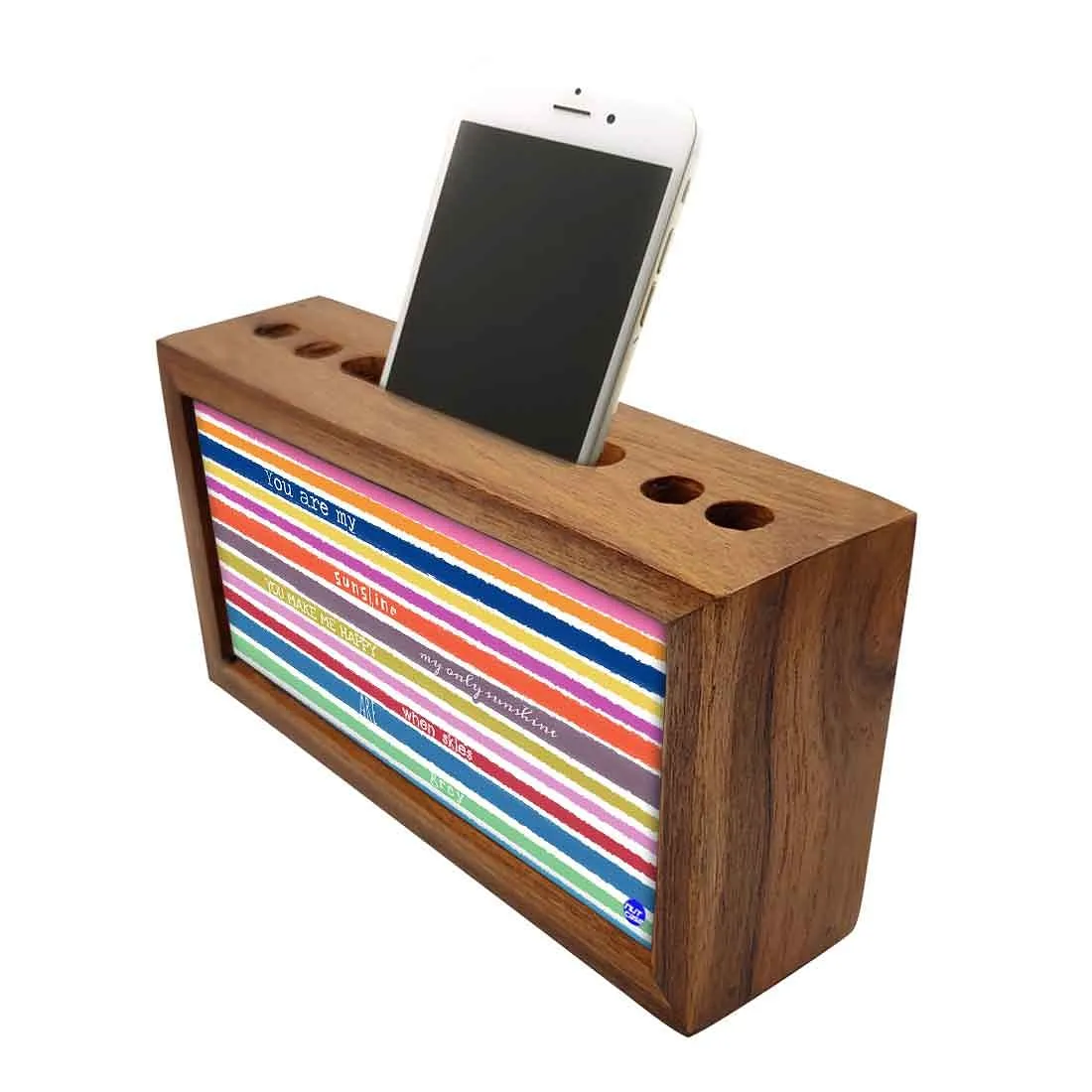 Wooden Pen Stand for Office - You Are My Sunshine