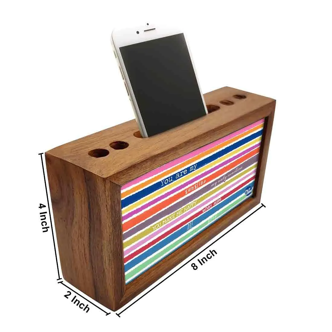 Wooden Pen Stand for Office - You Are My Sunshine